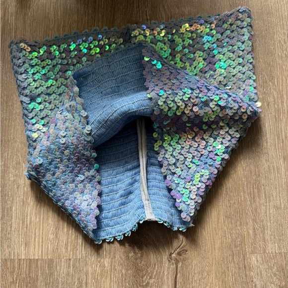 Vintage 2000’s Sequined Beaded Tube Top - Picture 7 of 7